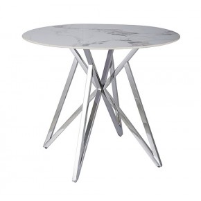 Стол обеденный SIGNAL MURANO белый/хром 90